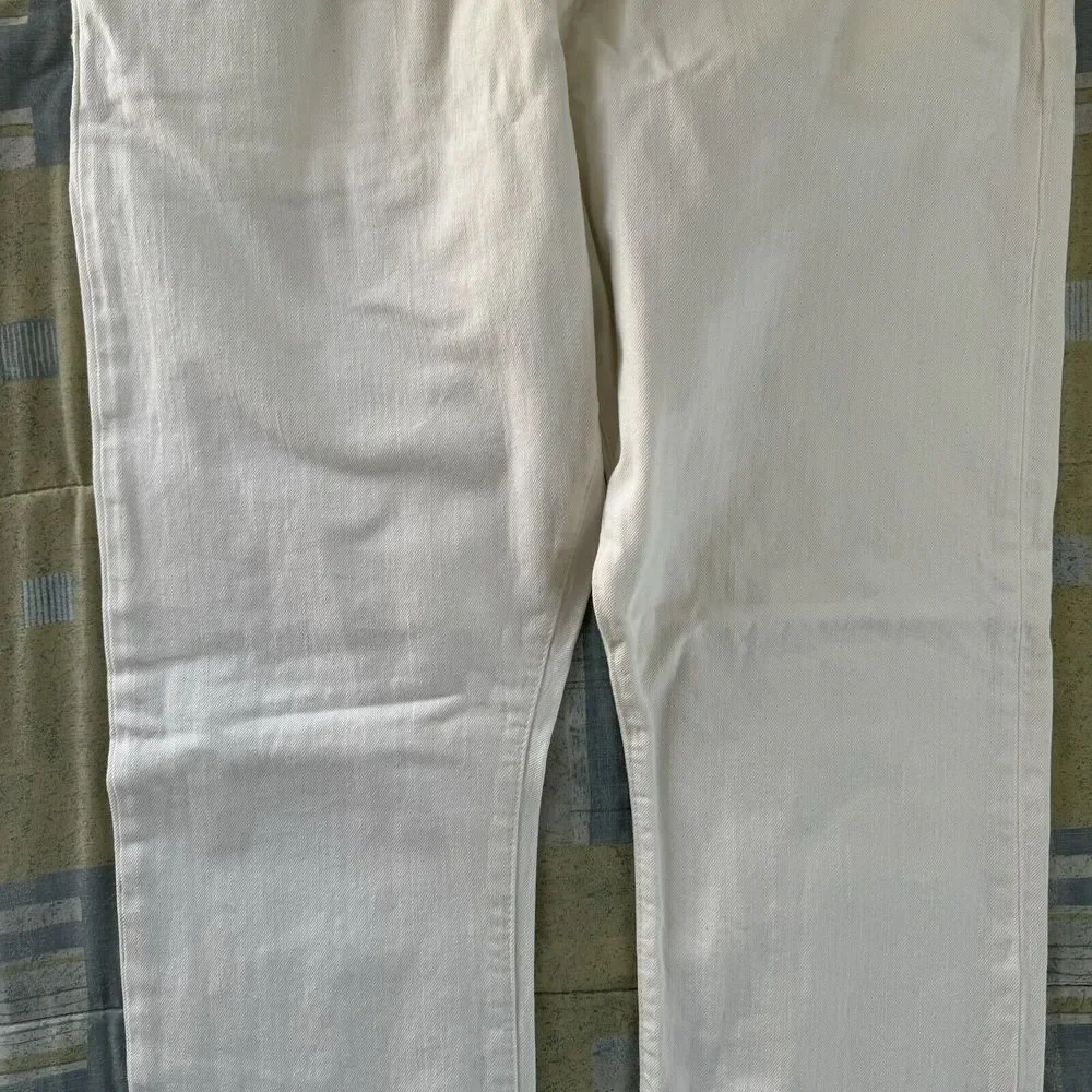 Polo Ralph Lauren Varick Slim Straight Casual Denim White Jeans Mens Size 40x32 - Picture 6 of 16